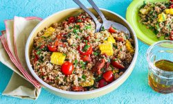 Салат с пшеничной крупой и овощами, пошаговый рецепт с фото на 542 ккал