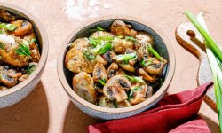Куриная грудка с грибами на сковороде, пошаговый рецепт с фото на 423 ккал