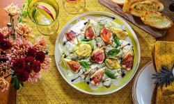 Закуска с инжиром и сыром, пошаговый рецепт с фото на 408 ккал