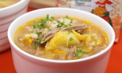 Русские щи с перловкой