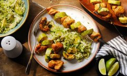 Шашлык из индейки с кабачками, пошаговый рецепт с фото на 352 ккал