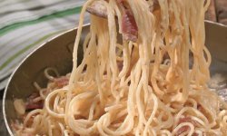Паста карбонара с беконом и сливками, пошаговый рецепт с фото на 838 ккал