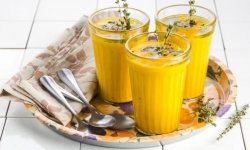 Морковный суп с зеленым маслом, пошаговый рецепт с фото