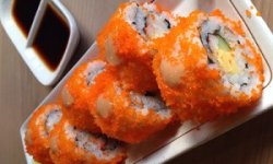 Роллы в икре с крабом