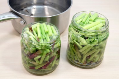 Зимний маринованный дикий чеснок