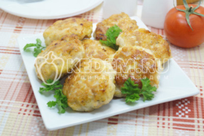 Измельченное куриное филе с сыром