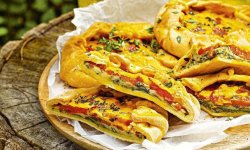 Галеты с сыром и томатами, пошаговый рецепт с фото на 446 ккал