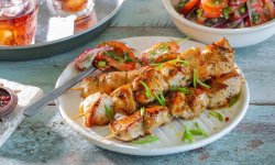 Шашлык из куриной грудки на сковороде, пошаговый рецепт с фото на 606 ккал