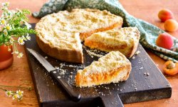 Насыпной пирог с абрикосами, пошаговый рецепт с фото от автора Виктория Конопкина на 407 ккал